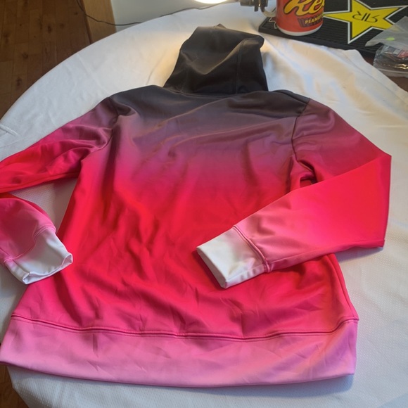 (2 for $20) Pink Sunburst Rise Hoodie Womens Medium 100% Polyester Sweatshirt - Picture 7 of 8